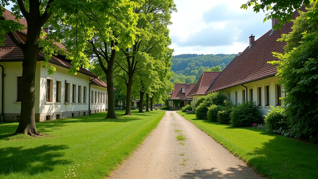 Historická krajina s lipovými alejemi
